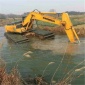 洪星水利 河道清淤怎么治理 水路两栖挖掘机出租